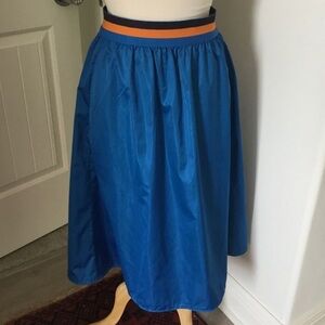 TORY BURCH Sport Athletic Swoosh Nylon Midi Skirt